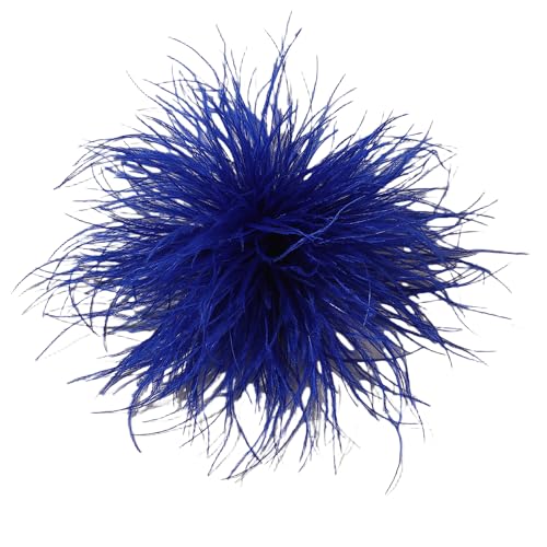 WANYI Federn Brosche Damen Fluffy Weich Federbrosche Ansteckblume mit Broschennadel Clip Boho Stil Broschen Clips für Kleidung, Rock, Hochzeit Party(04) von WANYI
