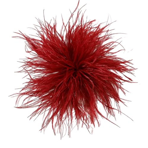 WANYI Federn Brosche Damen Fluffy Weich Federbrosche Ansteckblume mit Broschennadel Clip Boho Stil Broschen Clips für Kleidung, Rock, Hochzeit Party(08) von WANYI