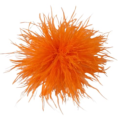 WANYI Federn Brosche Damen Fluffy Weich Federbrosche Ansteckblume mit Broschennadel Clip Boho Stil Broschen Clips für Kleidung, Rock, Hochzeit Party(28) von WANYI