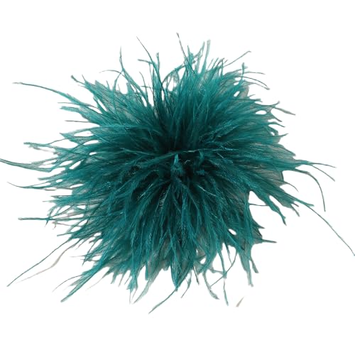 WANYI Federn Brosche Damen Fluffy Weich Federbrosche Ansteckblume mit Broschennadel Clip Boho Stil Broschen Clips für Kleidung, Rock, Hochzeit Party(34) von WANYI
