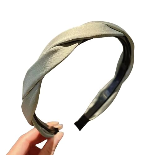 WANYI Haarreifen Damen Elegant Haarreif Dirndl Geflochten Stirnband Mode Stirnbänder Haarschmuck Niedlich Haarband Haarreif für Frauen Mädchen(Grün) von WANYI