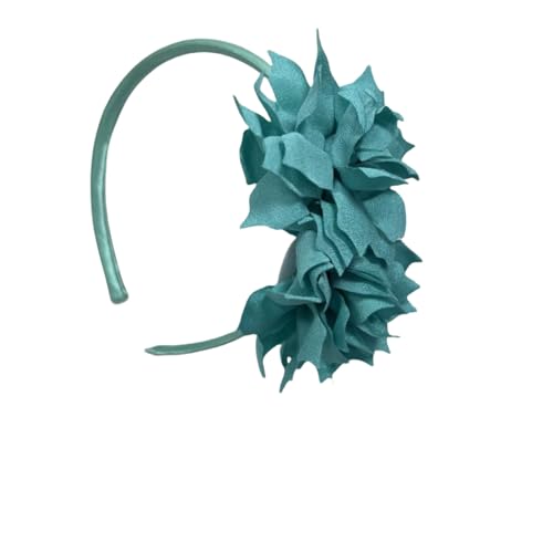 WANYI Haarreifen Haarreif Blumen aus Kunststoff Einfarbiger Blumenhaarreife Damen Haarreifen mit künstlichen Blumen Elegant Haarschmuck für Mädchen Geburtstage, Partys(13) von WANYI
