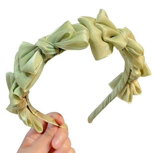 WANYI Haarreifen mit Schleife Haarreif Damen Schleife Haare Stirnbänder aus Polyestertüll Trachten Haarreif Niedliches Haarband für Mädchen Damen von WANYI