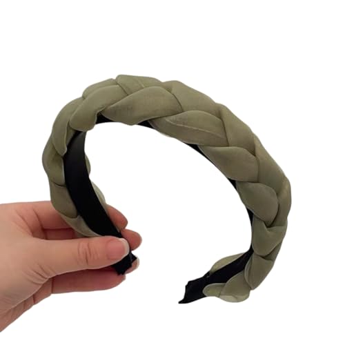 WANYI Organza Haarreifen Damen Geflochtener Haarreif Stirnbänder Boho Haarbänder Haarschmuck Haar-Accessoires für Mädchen Damen Party, Reisen von WANYI
