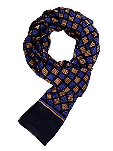 WANYING Edler 100% Seide Herrenschal 11 Momme Herren Seidenschal Schaltuch für Frühjahr Sommer Herbst Übergangssaison 155×26cm - Houndstooth Muster Dunkelblau WANYING Edler 100% Seide Herrenschal 11 Momme Herren Seidenschal Schaltuch für Frühjahr Sommer Herbst Übergangssaison 155×26cm - Houndstooth Muster Dunkelblau von WANYING