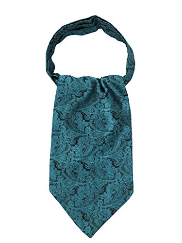 WANYING Herren Krawattenschal Ascotkrawatte Schal Cravat Ties Einfach Schick für Gentleman - Paisley Blau von WANYING