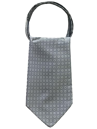 WANYING Herren Krawattenschal Ascotkrawatte Schal Cravat Ties Halstuch Classic Retro Schick für Gentleman - Quadratisches Muster von WANYING