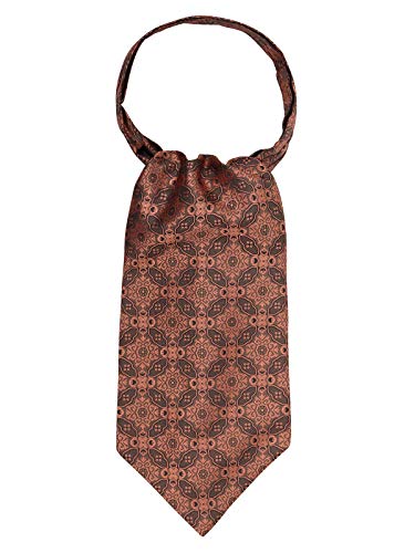 WANYING Herren Krawattenschal Ascotkrawatte Schal Cravat Ties Halstuch Einfach Schick für Gentleman - Dekoratives Muster Farben Bronze von WANYING