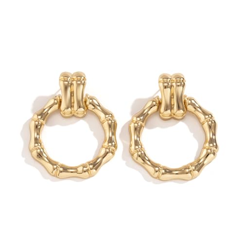 Damenschmuck Hip-Hop-Stil einfache runde Bambus-Ohrstecker, weibliche Persönlichkeit und vielseitige Ohrringe Hochzeitstag, Muttertag, Weihnachten, Geburtstagsgeschenk Damenschmuck Hip-Hop-Stil einfache runde Bambus-Ohrstecker, weibliche Persönlichkeit und vielseitige Ohrringe Hochzeitstag, Muttertag, Weihnachten, Geburtstagsgeschenk von WANZYING
