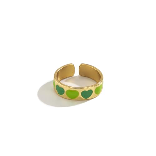 Damenschmuck Süß Cool Macaron Farbe Tropfen Nektarine Herz Ring Einfacher Stern Offener Ring Mädchen Hochzeitstag, Muttertag, Weihnachten, Geburtstagsgeschenk Damenschmuck Süß Cool Macaron Farbe Tropfen Nektarine Herz Ring Einfacher Stern Offener Ring Mädchen Hochzeitstag, Muttertag, Weihnachten, Geburtstagsgeschenk von WANZYING
