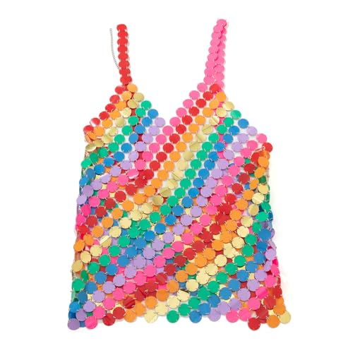 WANZYING Damenschmuck Bunte Pailletten gewebte Bikini-Körperkette Kreativer Patchwork-Rock für Frauen Hochzeitstag, Muttertag, Weihnachten, Geburtstagsgeschenk WANZYING Damenschmuck Bunte Pailletten gewebte Bikini-Körperkette Kreativer Patchwork-Rock für Frauen Hochzeitstag, Muttertag, Weihnachten, Geburtstagsgeschenk von WANZYING