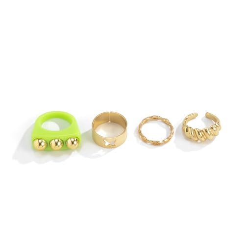 WANZYING Damenschmuck Süßer und cooler Schmetterlings-Cut-Out-Set-Ring im Mädchenstil Personalisiertes Handornament mit Gewinde Hochzeitstag, Muttertag, Weihnachten, Geburtstagsgeschenk WANZYING Damenschmuck Süßer und cooler Schmetterlings-Cut-Out-Set-Ring im Mädchenstil Personalisiertes Handornament mit Gewinde Hochzeitstag, Muttertag, Weihnachten, Geburtstagsgeschenk von WANZYING