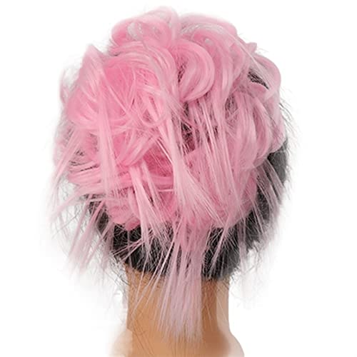 Bun Haarteile Synthetische zerzauste Hochsteckfrisur, Messy Bun-Haarteile, Haargummis, Haarverlängerungen mit elastischem Band, Pferdeschwanz-Haarverlängerungen for Frauen Brötchen-Haarteil (Color : von WAOCEO