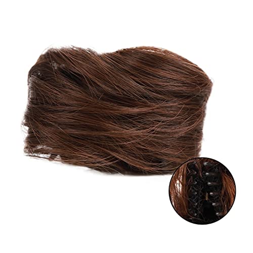 Bun Haarteile Synthetischer Klauenclip, Chignon-Haarknoten, Katzenohren, Donut, Chignon, Klauenclip in unordentlichem Knoten, Mini-Hochsteckfrisur, Verlängerungen, Haarteile for Frauen und Mädchen Brö von WAOCEO