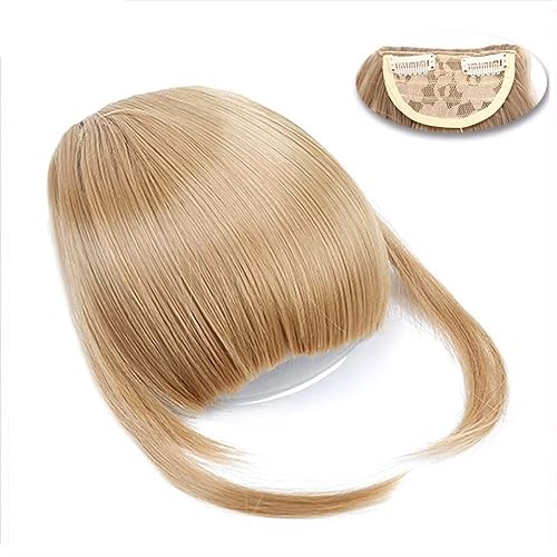 Pony Haarspange Synthetische Clip-in-Haar-Pony-Verlängerung French Bang Hairpiece Clip in dickem, natürlichem, ordentlichem Pony mit Bügel for Frauen und Mädchen Haarstücke (Color : 0015, Size : 15c von WAOCEO