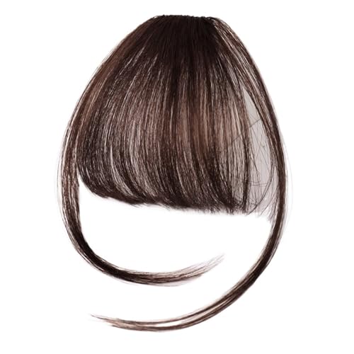 Pony Haarspange Synthetischer Luft-Pony, hitzebeständige Haarteile, Haar-Damen, natürlicher kurzer Pony, Haarspangen, gebogener Pony for den täglichen Gebrauch Haarstücke (Color : 33) von WAOCEO