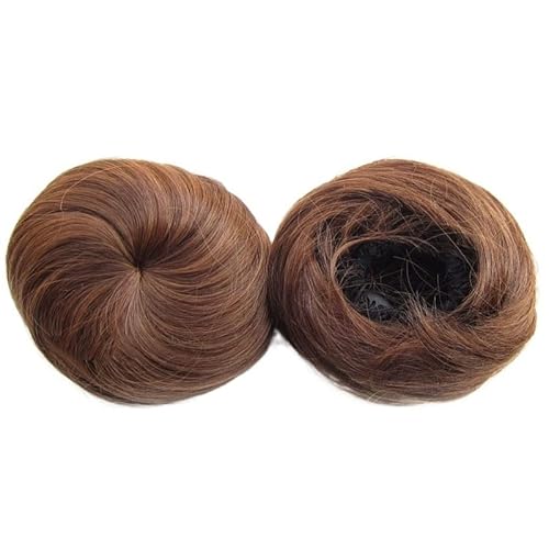 Unordentlicher Haarknoten Chignon-Extensions for Damen, Haarknoten, Kordelzug, Pferdeschwanz-Haarteil, Chignon-Hochsteckfrisur, Clip-in-Scrunchies, Haarteile, synthetisches, glattes Haar Pferdeschwanz von WAOCEO