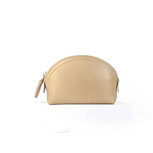 Visitenkartenetui Damen-Visitenkartentasche aus Rindsleder mit großem Fassungsvermögen Zero Wallet Multifunktions-Kartentasche Geschäftskartenhalter (Color : Beige) von WAOCEO