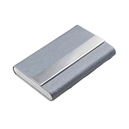 WAOCEO Visitenkartenetui Visitenkartenhalter for Herren, tragbare Kartenbox mit großer Kapazität, Kartenhalter for Damen Geschäftskartenhalter (Color : Grigio) von WAOCEO