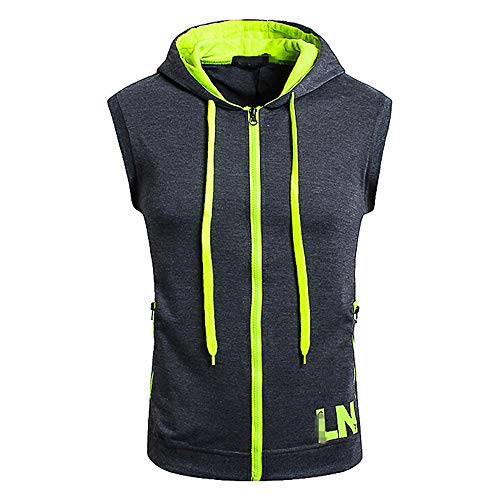 WAQD Herren Mit Kapuze Weste T-Shirt Kapuzenpullover Herren Tank Tops Ärmelloses Einfarbiges Hoodie Cardigan mit Reißverschluss Pullover T-Shirt Bequem Slim Fit Fitness Kapuzenweste WAQD Herren Mit Kapuze Weste T-Shirt Kapuzenpullover Herren Tank Tops Ärmelloses Einfarbiges Hoodie Cardigan mit Reißverschluss Pullover T-Shirt Bequem Slim Fit Fitness Kapuzenweste von WAQD