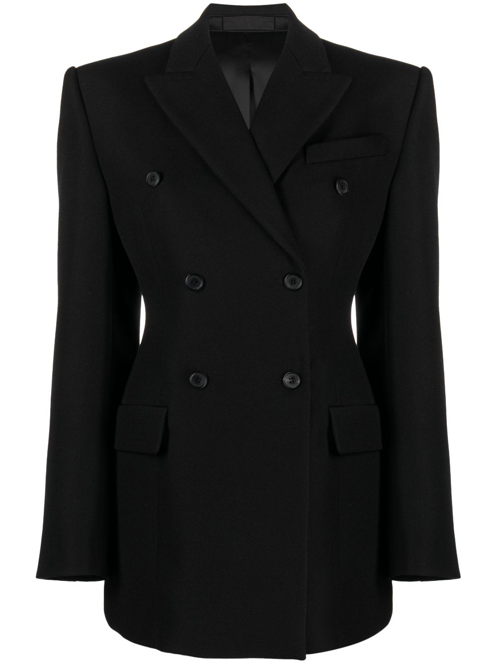 WARDROBE.NYC Doppelreihiger Blazer - Schwarz von WARDROBE.NYC