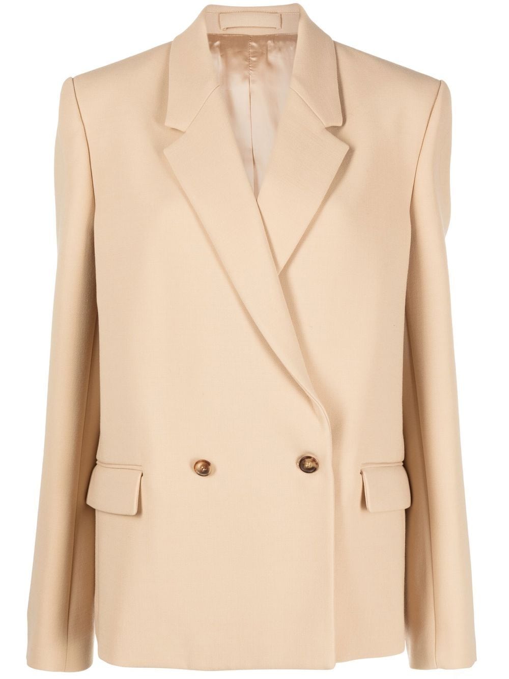 WARDROBE.NYC Doppelreihiger Blazer - Nude von WARDROBE.NYC