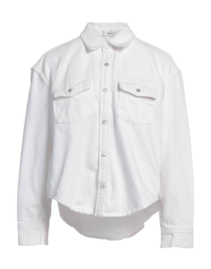 WARDROBE.NYC Jeanshemd Damen Weiß von WARDROBE.NYC