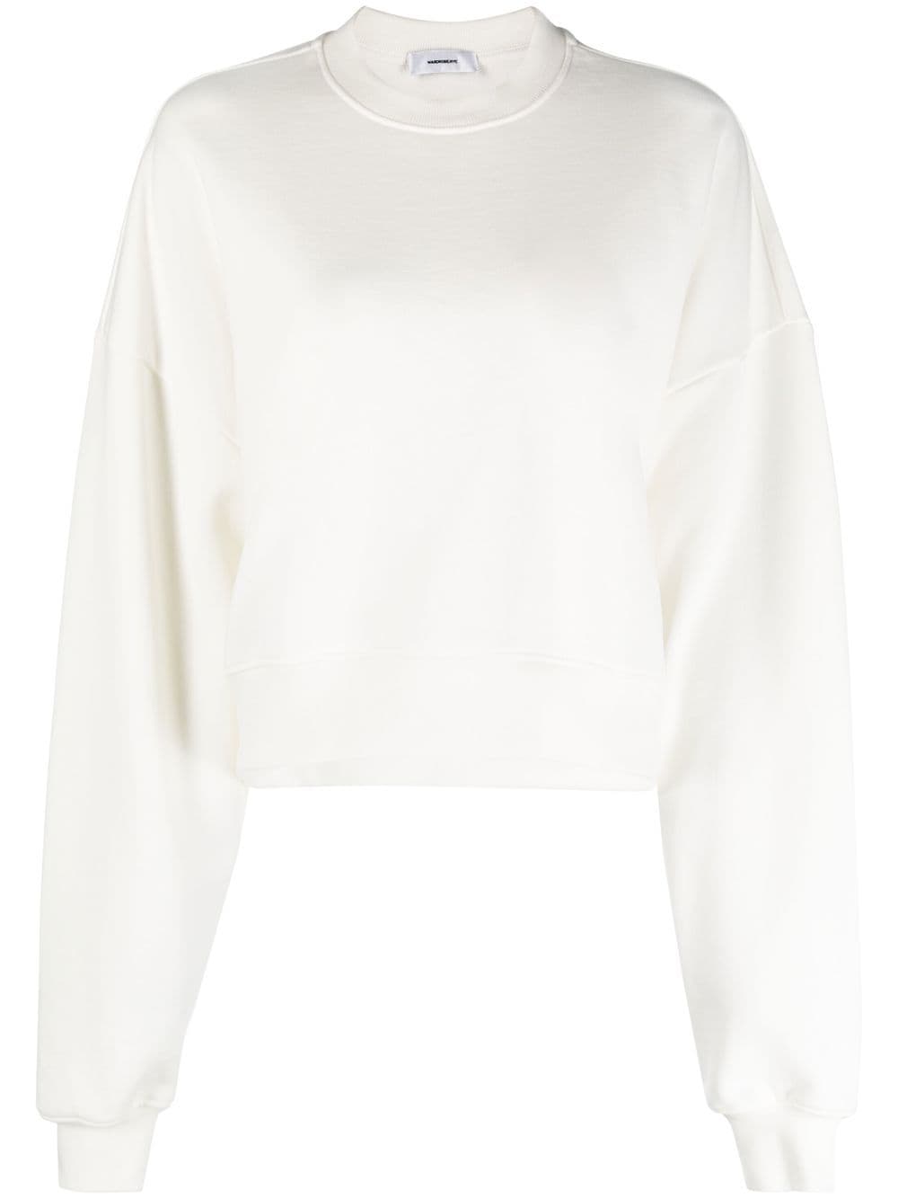 WARDROBE.NYC Sweatshirt mit rundem Ausschnitt - Weiß von WARDROBE.NYC