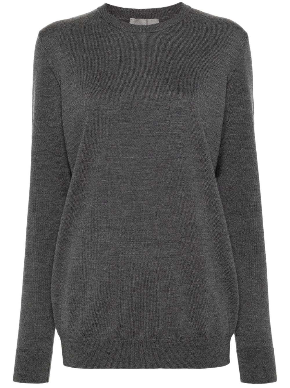 WARDROBE.NYC Pullover mit rundem Ausschnitt - Grau von WARDROBE.NYC