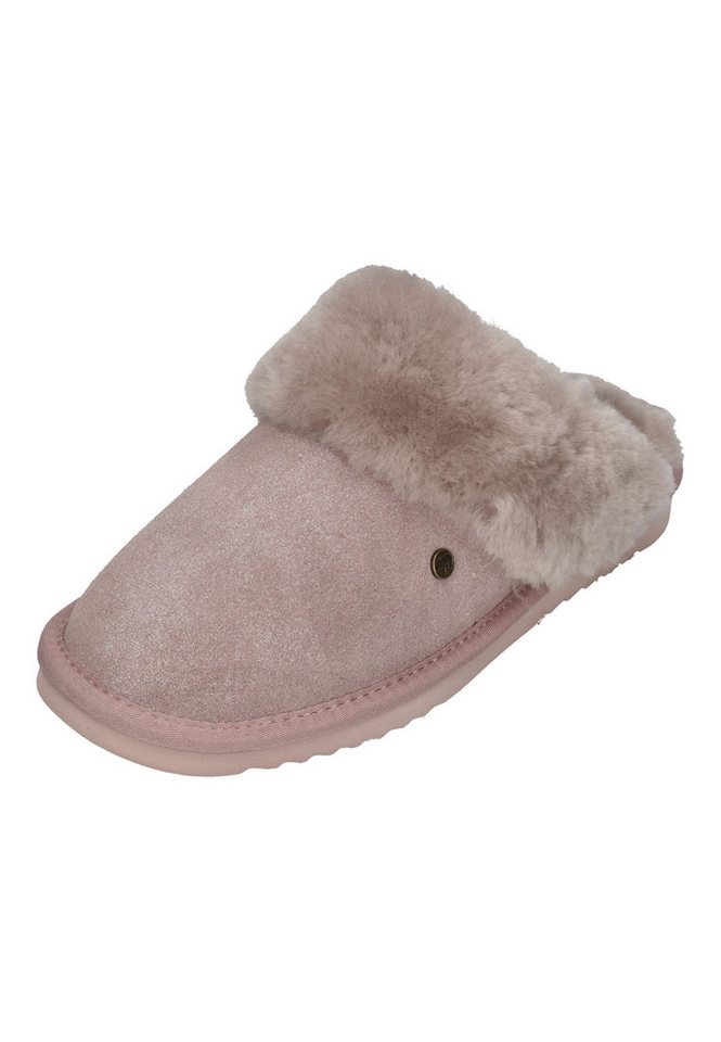 WARMBAT COLLIE PRINT METALLIC Hausschuh Silver von WARMBAT