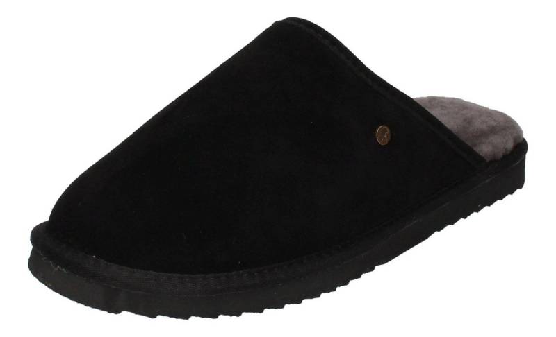 WARMBAT Classic Suede CLC5210-99 Hausschuh Black von WARMBAT