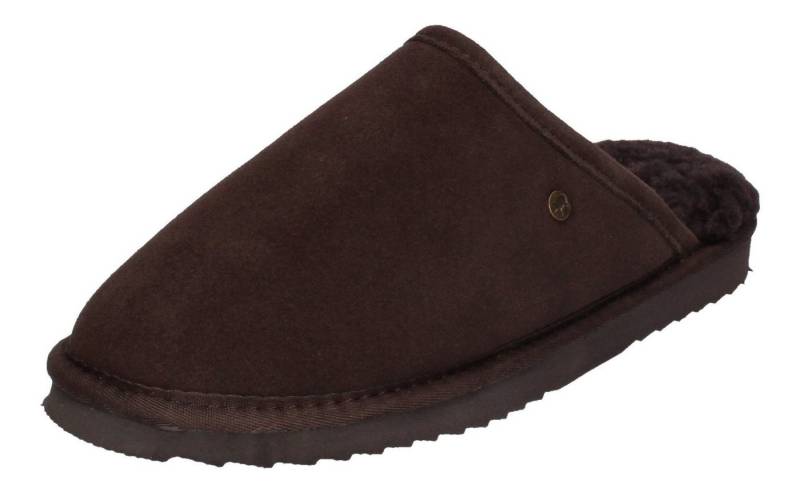 WARMBAT Classic Suede Hausschuh Braun 65 Choco von WARMBAT