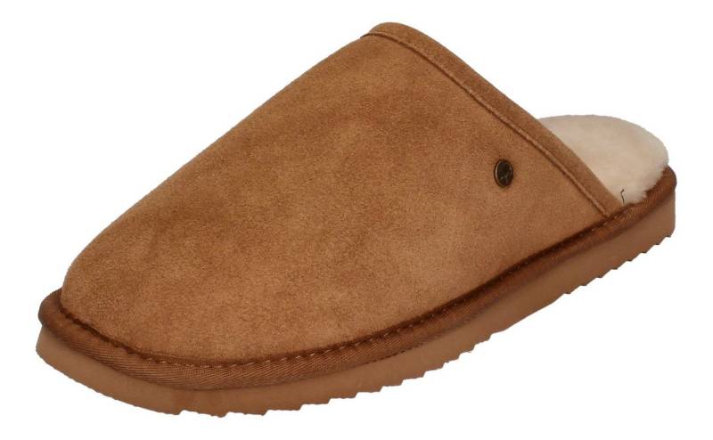 WARMBAT Classic Suede Hausschuh Cognac von WARMBAT