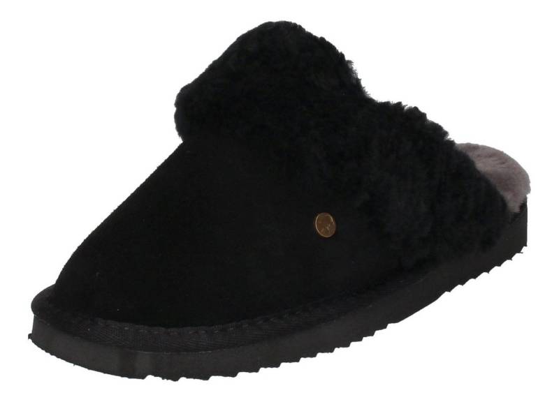 WARMBAT Flurry Suede Hausschuh Black von WARMBAT