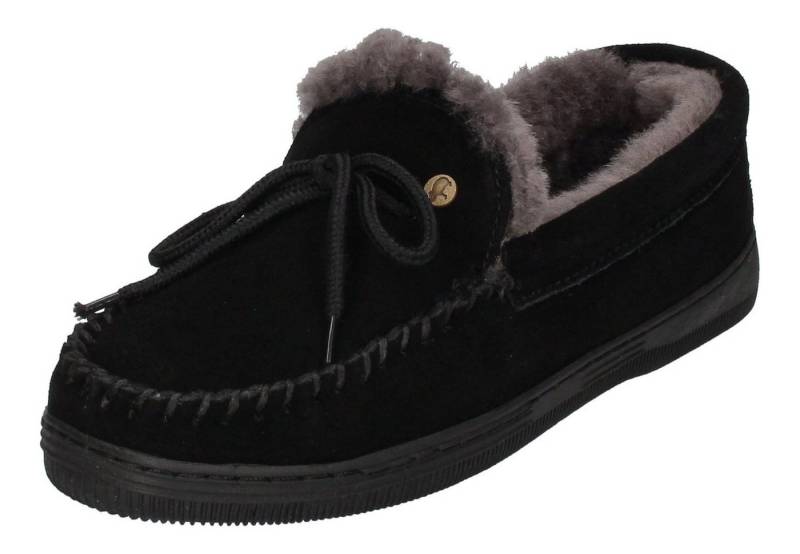 WARMBAT Koala Suede Hausschuh Black von WARMBAT