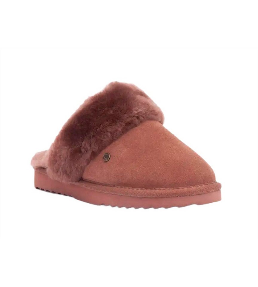 WARMBAT Pantoffel Flurry Suede mit Merino Schaffell braunrot Damen Hausschuh WARMBAT Pantoffel Flurry Suede mit Merino Schaffell braunrot Damen Hausschuh von WARMBAT