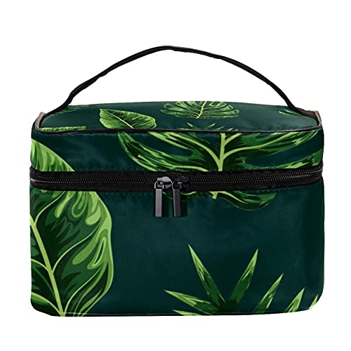 WARMFM Grünes Monstera-Bananenblatt Kulturbeutel Reiseorganisator Kosmetiktasche für Damen WARMFM Grünes Monstera-Bananenblatt Kulturbeutel Reiseorganisator Kosmetiktasche für Damen von WARMFM