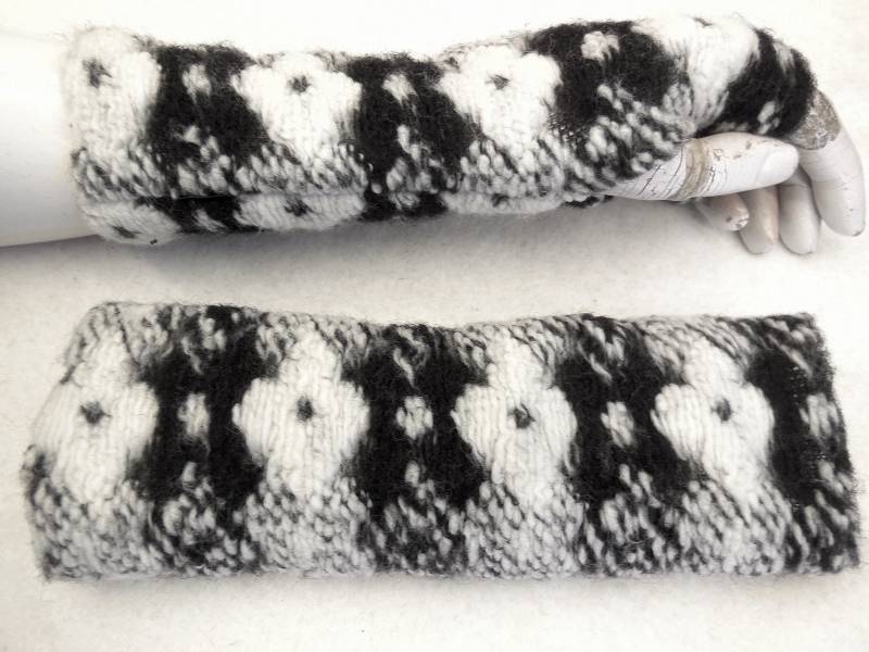Bio Weich Warm Strickwolle Handschuhe Armstulpen Dehnbar, Ideal Zu Kurzärmligen Kleidern, Zum Drunterziehen Oder Über Einen Dünnen Pulli von WARZOG