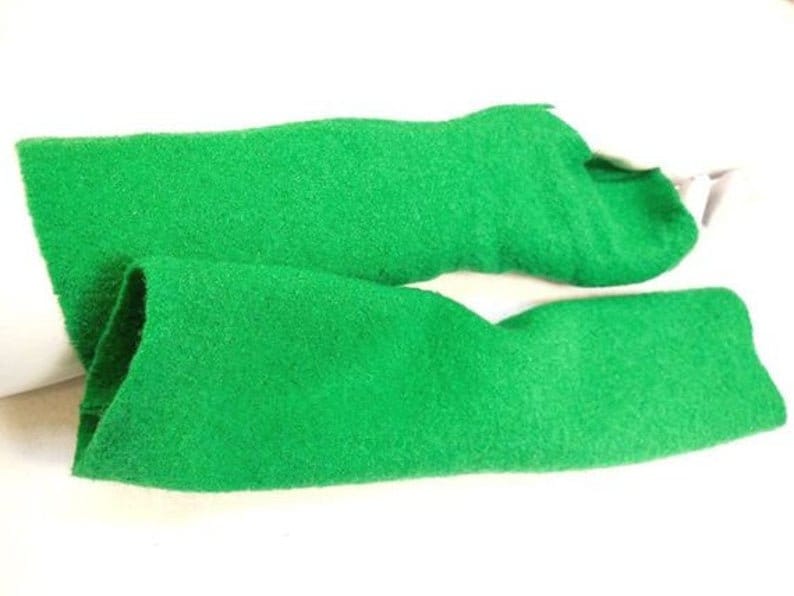 Grün Warme Handschuhe, Dicke, Weiche Kochwolle Langlebig, Wolle, Stabil Wollwalk, Loden Armstulpen, Schön Warm Und Angenehm Zu Tragen von WARZOG