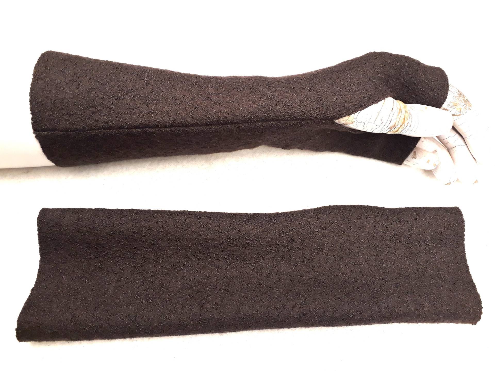 Mocca, Cafe, Wollwalk Handschuhe Langlebig Armstulpen Robust Und Wertvoll Aus Tiroler Kochwolle, Weich Mollig Warm Angenehm Das Geschenk von WARZOG