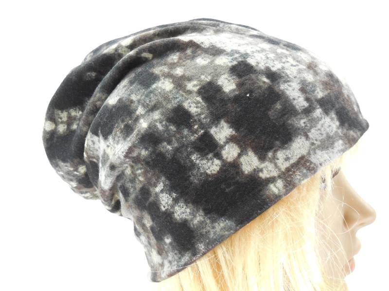 Mütze Mit Tupfen, Meliert, 4 Jahreszeiten Beanie Weiche, Strick Wolle, Leicht Doppelt Gelegt Zum Wenden Die Dich Behütet Jersey von WARZOG