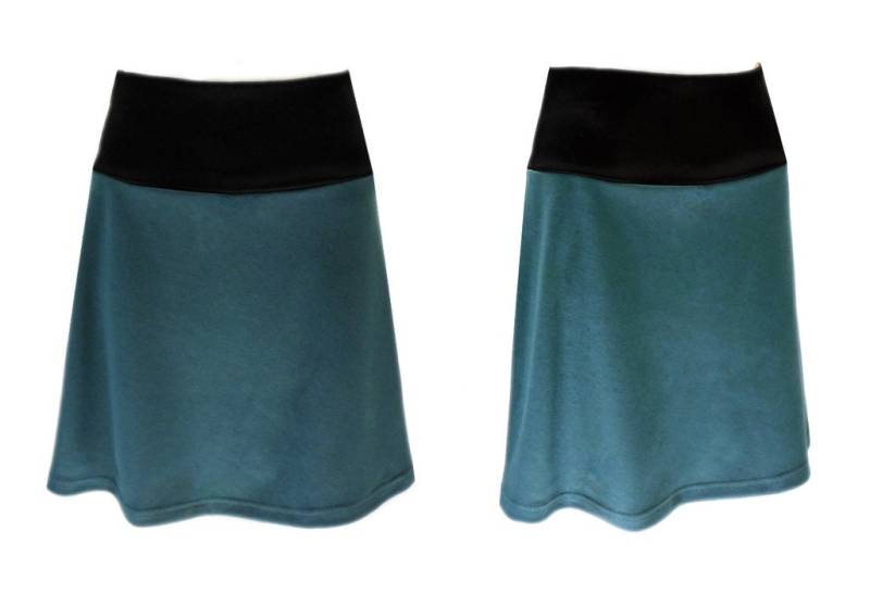 Muster Grün Rock in A - Form, Stadt Leicht Urlaub Weich Jersey, Wunderbar Bequem Durch Das Breite Bündchen Mit Bequemer Passe, Geschenk von WARZOG