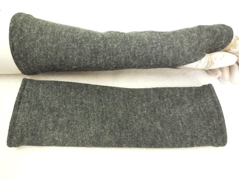 Warme Handschuhe, Weiche Flauschige Strickwolle, Feingewirke, Zu Kleidern, Unter Oder Über Einen Pulli Leichte Armstulpen Beliebtes Geschenk von WARZOG