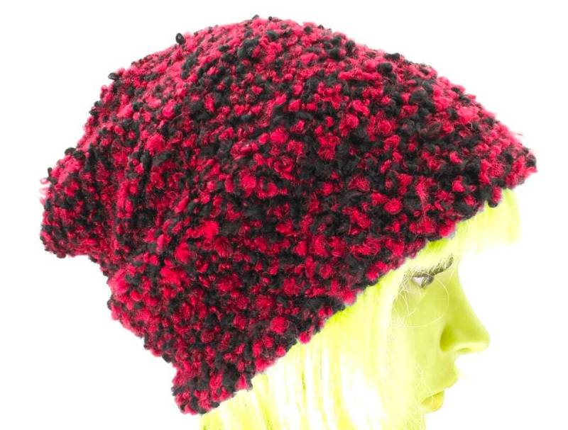 Weich Leicht Bb Beanie Strickwolle Doppelt Gelegt Zum Wenden Eine Mütze Die Dich Behütet, Strick Bouclé Jersey Zu Allen 4 Jahreszeiten von WARZOG