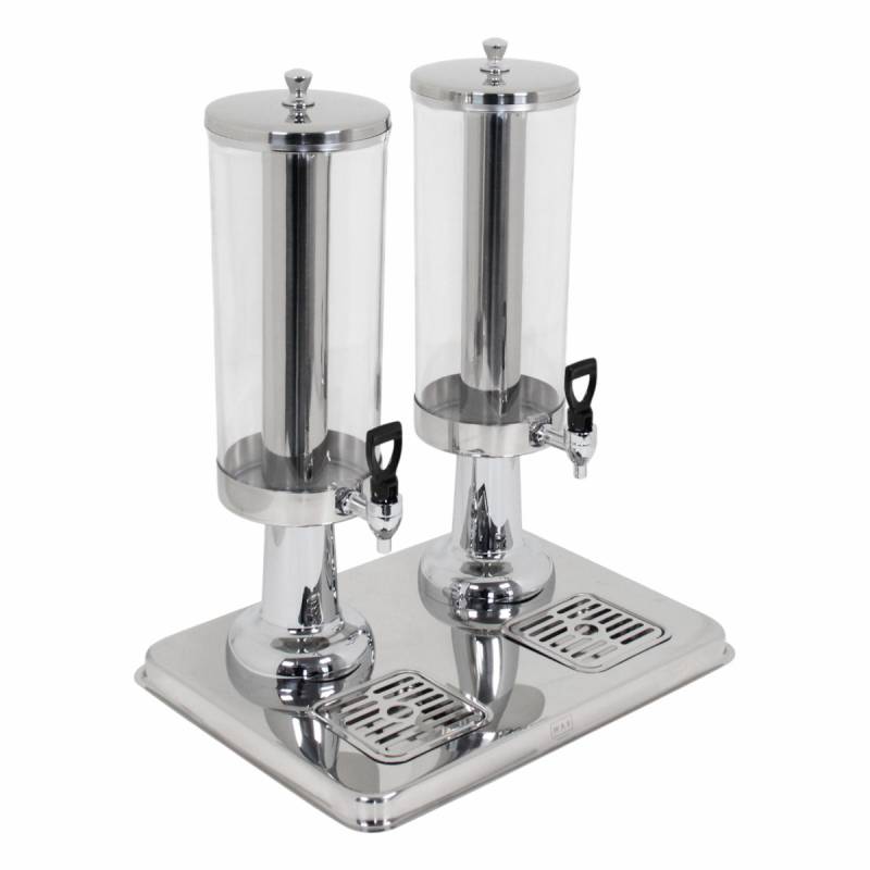 WAS Germany 6 L Getränkedispenser Saftspender Dispenser Crushed Ice Edelstahl von WAS Germany