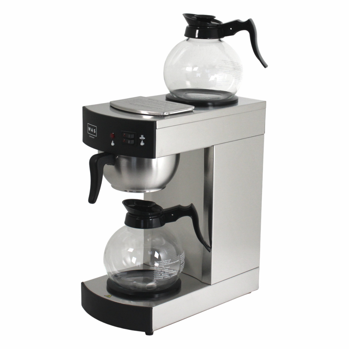 WAS Germany Filter Kaffeemaschine 1,8L Edelstahl 2 Kaffeekannen Warmhalteplatte WAS Germany Filter Kaffeemaschine 1,8L Edelstahl 2 Kaffeekannen Warmhalteplatte von WAS Germany