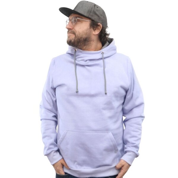 WASNI Hoodie mit Schalkragen, made in Esslingen aus 100% Biobaumwolle von WASNI