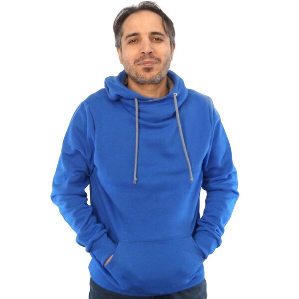 WASNI Hoodie mit Schalkragen, made in Esslingen aus 100% Biobaumwolle von WASNI