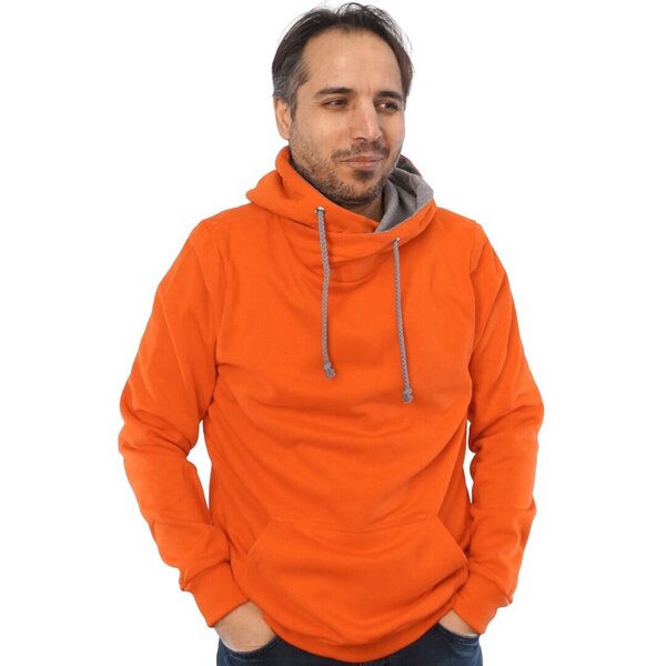 WASNI Hoodie mit Schalkragen, made in Esslingen aus 100% Biobaumwolle von WASNI