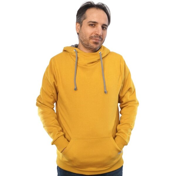 WASNI Hoodie mit Schalkragen, made in Esslingen aus 100% Biobaumwolle von WASNI